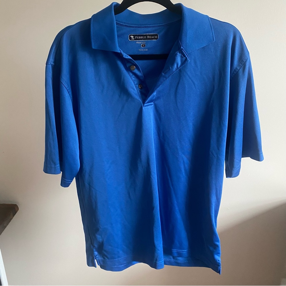 Blue Pebble Beach Golf Polo